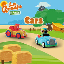 Load image into Gallery viewer, La Granja De Zenon Car Toys Inertia car Friction Toy Cars 2 Pack Push Back Vehicle Friction Powered Set for Boys Girls (Lorito Pepe & Gallo Bartolito)