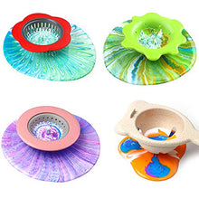 Load image into Gallery viewer, Acrylic Pouring Strainers, Angela&Alex 5 PCS Flow Painting Tools Christmas DIY Kits Drawing Sets Flower Strainers Plastic Silicone Drain Basket Unique Pattern Train Art Supplies