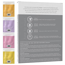 Load image into Gallery viewer, Face Masks Skin care - Charcoal Facial Mask with Collagen & Hyaluronic Acid for Glowing Skin, Dermatologist Tested Charcoal Face Mask for Moisturizing & Brightening (8 Sheet Masks)