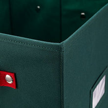 Load image into Gallery viewer, Elf Stor Ornament Storage Chest with Dividers - Holds 64 Balls, Green
