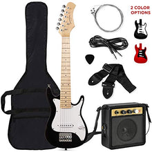 Load image into Gallery viewer, Best Choice Products 30in Kids Electric Guitar Beginner Starter Kit w/ 5W Amplifier, Strap, Case, Strings, Picks - Black