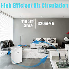 Load image into Gallery viewer, KVV Air Purifier for Home Large Room 1500 sq ft, True HEPA Air Filter Cleaner, Whisper Stream Whole Home Air Purifiers for Bedroom Office