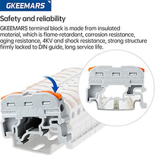 Load image into Gallery viewer, GKEEMARS DIN Rail Terminal Blocks, Universal Wiring Connector Lever Connectors for Electrical Wires KV-121 (10 Pcs)