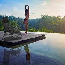 Load image into Gallery viewer, Zero Gravity Chairs Patio Set of 2 with Pillow and Cup Holder Patio Furniture Outdoor Adjustable Dining Reclining Folding Chairs for Deck Patio Beach Yard