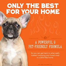 Load image into Gallery viewer, ANGRY ORANGE Pet Odor Eliminator for Strong Odor - Citrus Deodorizer for Dog Urine Smells on Carpet, Furniture & Floors - Puppy Supplies (24 Fl Oz + UV Flashlight)