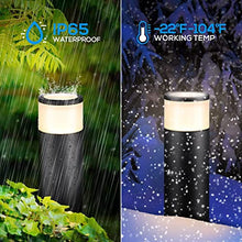 Load image into Gallery viewer, LEONLITE 8-Pack Low Voltage Landscape Pathway Lights LED, 5W 12V-24V AC/DC Wired Flood Lighting, Die-cast Aluminum, 400lm 3000K Warm White, 15-Year Lifespan