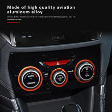 Load image into Gallery viewer, Auovo AC Climate Control Knob Outer Ring Covers Accessories for Forester 2019-2022 Crosstrek 2018-2022 Impreza 2017-2022 Interior for Car Air Condition Switch Volume Control Trim (Orange)