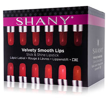 Load image into Gallery viewer, SHANY Slick & Shine Lipstick Set - 12 Matte color Long Lasting & Moisturizing Lip Colors with Vitamin E and Aloe Vera.