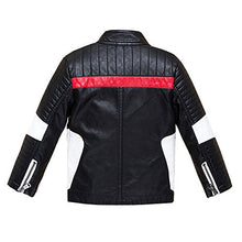 Load image into Gallery viewer, BUDERMMY Boys Leather Motorcycle Pilot Jackets Toddler Coats Black Size 11