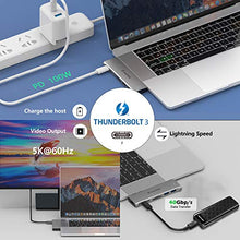 Load image into Gallery viewer, WAVLINK USB C Hub, 7-in-2 Type C Adapter Mini Docking Station with Thunderbolt 3 USB C Port, 4K HDMI, 2 USB 3.0, SD/TF Card Reader, 100W PD for MacBook Pro 2016-2020 MacBook Air 2018-2020