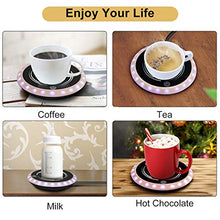 Load image into Gallery viewer, Symani Coffee Mug Warmer - Smart Wax Candle Warmer with Auto Shut Off for Home Office Desk Use, Electric Hot Plate with Touch Control,Mugs Warmer with Light for Beverage Cocoa Tea Water Milk