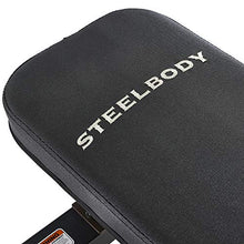 Load image into Gallery viewer, Steelbody Deluxe Versatile Rated 800 lbs Flat Utility Workout Bench Station for Home Gym Weightlifting and Strength Training STB-10101