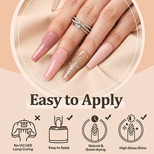 Load image into Gallery viewer, AZUREBEAUTY 17Pcs Dip Powder Nail Kit Starter Nude Skin Tones Champagne Glitter Pink Neutral Acrylic Dipping Powder Liquid Set with Base/Top Coat for French Nail Art Manicure Beginner Party Gift