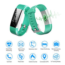 Load image into Gallery viewer, LETSCOM Fitness Tracker HR, Activity Tracker Watch with Heart Rate Monitor, Waterproof Smart Fitness Band with Step Counter, Calorie Counter, Pedometer Watch for Women and Men