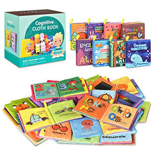 Load image into Gallery viewer, Baby Bath Books,Nontoxic Fabric Soft Baby Cloth Books,Early Education Toys,Waterproof Baby Books for Toddler, Infants Perfect Shower Toys,Kids Bath Toys Birthday Gift(Pack of 8)