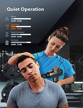 Load image into Gallery viewer, Massage Gun TaoTronics Professional Deep Tissue Muscle Massager Gun Percussion Handheld Electric Muscle Massager with 10 Speed Levels 6 Massage Heads for Gym Office Home Post-Workout Recovery