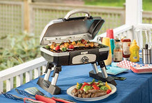 Load image into Gallery viewer, Cuisinart CGG-180TS Petit Gourmet Portable Tabletop Gas Grill, Stainless Steel (Renewed)