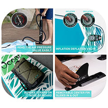 Load image into Gallery viewer, FEATH-R-LITE Inflatable Stand Up Paddle Board 10'5''x33''x6'' Ultra-Light (18.9lbs) ISUP with Paddleboard Accessories,Fins,Adjustable Paddle, Pump,Backpack, Leash, Waterproof Phone Bag
