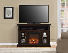 Load image into Gallery viewer, Ameriwood Home Brooklyn Electric Fireplace TV Console for TVs up to 50", Espresso