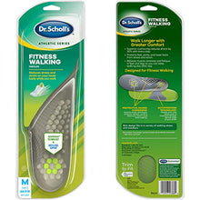 Load image into Gallery viewer, Dr. Scholl's FITNESS WALKING Insoles/Reduce Stress and Strain on your Lower Body while you Walk and Reduce Muscle Soreness (for Men's 8-14, also available for Women's 6-10) 1 Pair