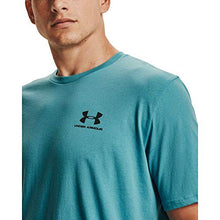 Load image into Gallery viewer, Under Armour Men's Sportstyle Left Chest Short Sleeve T-shirt , Cosmos (476)/Black , XX-Large
