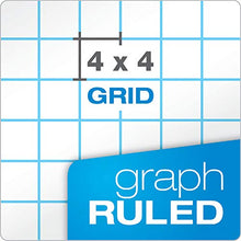 Load image into Gallery viewer, TOPS 33041 Quadrille Pads, 4 Squares/Inch, 8 1/2 x 11, White, 50 Sheets