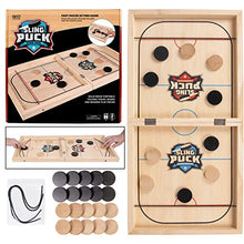 Load image into Gallery viewer, Crazy Games AST Sling Puck Game, Sling Games Fast Sling Puck Table Game Paced Sling Puck Winner Wood Board Sport Toys