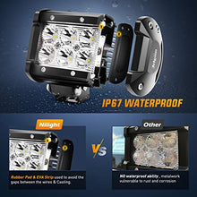 Load image into Gallery viewer, Nilight 2PCS 18W 1260lm Spot Driving Fog Light Off Road Led Lights Bar Mounting Bracket for SUV Boat 4" Jeep Lamp,2 years Warranty