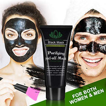 Load image into Gallery viewer, Blackhead Remover Mask, Blackhead Peel Off Face Mask 3-in-1 Blackhead Remover Charcoal Mask with Blackhead & Pimple Comedone Extractors and Silicone Brush,Deep Cleansing Black Mask