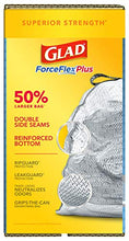 Load image into Gallery viewer, Glad ForceFlexPlus XL Grey Kitchen Drawstring Trash Bags, Febreze, 20 Gal, 80 Ct (Package May Vary)