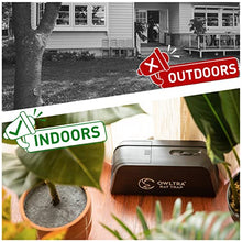 Load image into Gallery viewer, OWLTRA OW-1 Indoor Electric Rat Trap, Instant Kill Rodent Zapper with Pet Safe Trigger, Black, Large