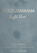 Load image into Gallery viewer, D & G Light Blue By Dolce & Gabbana For Men, Eau De Toilette Spray, 2.5-Ounce Bottle