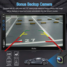 Load image into Gallery viewer, Hieha Car Stereo Compatible with Apple Carplay and Android Auto, 7 Inch Double Din Car Stereo with Bluetooth, Touch Screen Car Radios MP5 Player with A/V Input, Backup Camera, Mirror Link, SWC