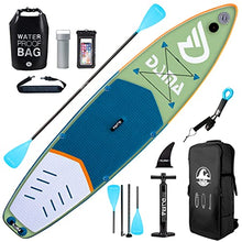 Load image into Gallery viewer, DAMA Inflatable Stand Up Paddle Board 11'*33'' *6'', Inflatable Yoga Board, Dry Bags, Camera Seat, Floating Paddle, Hand Pump, Board Carrier, Durable & Stable for 3 People