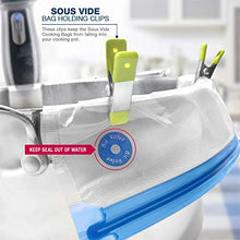 Load image into Gallery viewer, VICARKO Vacuum Sealer Zipper Bags BPA Free with Air Valve Double Layers Sous Vide Cooking Replacement for Portable Handheld Pump Reusable Resealable Plastic Sandwich Freezer Bags for Food Storage Kitchen Gallon Size