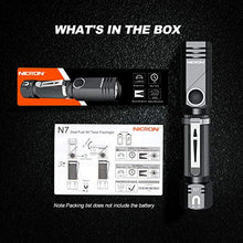 Load image into Gallery viewer, Flashlight, NICRON N7 600 Lumens Tactical Flashlight, 90 Degree Mini Flashlight Ip65 Waterproof Led Flashlight 4 Modes- Best High Lumens are for Camping, Outdoor, Hiking (Not Including Batteries)Gift