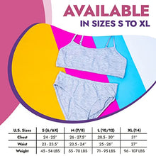 Load image into Gallery viewer, Popular Matching Girls Underwear Set - Crop Cami Training Bras for Girls with Hipster Girls Panties 8 pc Pink Tie Dye L