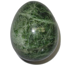 Load image into Gallery viewer, Satin Crystals Diopside Egg Collectible Green Heart Chakra Healing Love & Life Lessons Gemstone P01 (2.0 Inch)