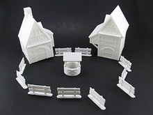 Load image into Gallery viewer, Village Bundle, Terrain Scenery for Tabletop 28mm Miniatures Wargame, 3D Printed and Paintable, EnderToys