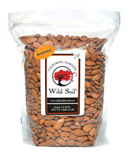 Load image into Gallery viewer, Wild Soil Almonds - Distinct and Superior to Organic, Herbicide Free, Beyond Beef High Protein, Probiotic, Unsalted, Roasted, 3LB Bag