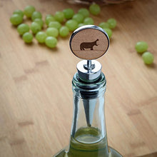 Load image into Gallery viewer, Hippo Wooden Wine Bottle Stopper, Reusable Wine Cork
