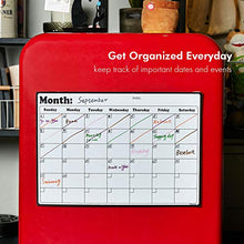 Load image into Gallery viewer, Volcanics Fridge Calendar Magnetic Dry Erase Calendar Whiteboard Calendar for Refrigerator Planners 16.9 Inches X 11.8 Inches