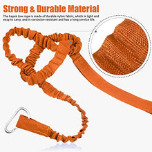 Load image into Gallery viewer, 6 Pieces Kayak Paddle Leash Stretchable Paddle Rope Nylon Adjustable Kayak Coiled Rod Leash Lanyard Kayak Traction Rope for Kayak Canoe SUP Paddles Surfboard Fishing Poles Rods Accessories (Orange)