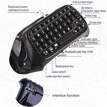 Load image into Gallery viewer, Controller Keyboard for PS4, Gamers Digital Mini Bluetooth Keyboard Chatpad for Playstation 4 for DualShock Controller, Used to Chat with Playes in Games…