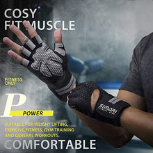 Load image into Gallery viewer, SIMARI Workout Gloves Men Women Full Finger Weight Lifting Gloves with Wrist Support for Gym Exercise Fitness Training Lifts Made of Microfiber and Spandex Fiber SMRG902