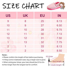 Load image into Gallery viewer, LseLom Girls Cute Slippers with Rubber Soles Kids House Slippers Indoor Outdoor Slippers for Toddlers Kids Memory Foam House Shoes for Little Girls Pink Size 10