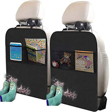 Load image into Gallery viewer, Kick Mats with Organizer - 2 Pack Backseat Protector Seat Covers for Your Car, SUV, Minivan or Truck Seats - Vehicle Back Seat Kids Safety Accessories - Universal Fit Automotive Interior Protectors