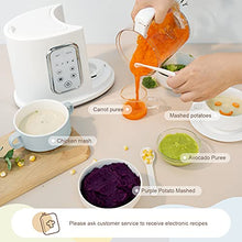 Load image into Gallery viewer, Kwasyo Baby Food Maker, 4 in 1 Processor Baby Food Steamer and Blender, Puree Machine & Milk Warmer, | Constant Temperature | Rapid Heating | with 22 Oz Separate Steaming Cup -BPA-free Tritan Material