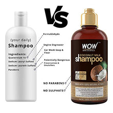 Load image into Gallery viewer, WOW Coconut Milk Shampoo and Conditioner Set (2 x 16.9 Fl Oz / 500mL - DHT Blockers Slow Down Hair Loss - Essential Vitamins & Oils For Faster Hair Growth For Men & Women - Paraben, Salt, Sulfate Free