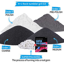 Load image into Gallery viewer, Hisoyal Rock Tumbler Grit Kit,Rock Tumbler grit and Polish Refill - 3.5 lbs Tumbling Media+polishing Ball Beads+12 Packets of brightener,Suitable for Any Brand of Rock Polisher,Rock Tumbler